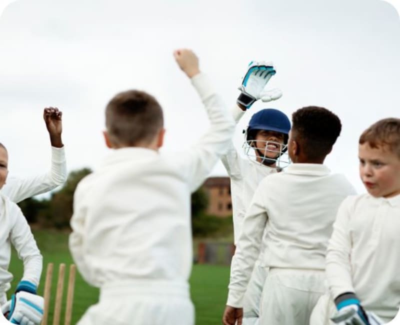 Young cricketers