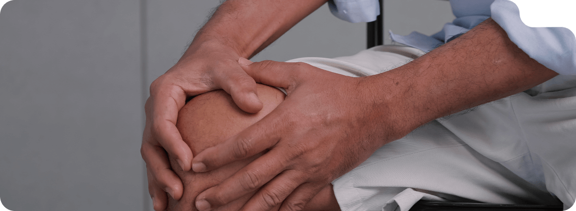 Knee meniscal tear at 62